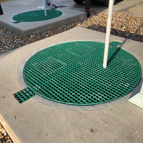 GRP Open Mesh Grating is ideal for chamber covers