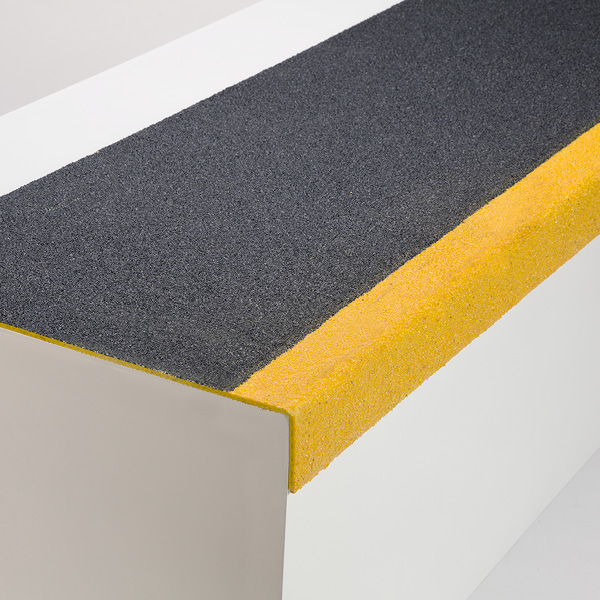 GRP Anti Slip Range Tread Covers in Black & yellow
